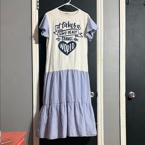 Boutique Graphic T-Shirt Maxi Dress No Size See Measurements